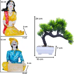 Aura White 3 Pieces Religious Idol Showpiece-image-74