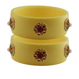 Vidhya Kangan Women Beige Bangle-image-44
