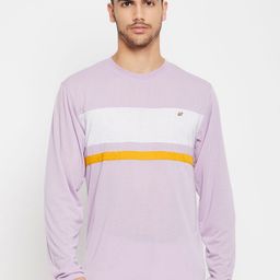 AUXAMIS Men Colourblocked Extended Sleeves T-shirt-image-55