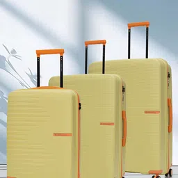 Nasher Miles Havelock Set Of 3 Textured Hard-Sided Trolley Suitcase-17
