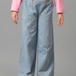 UNDER FOURTEEN ONLY Girls Chambray Trousers-picture-14
