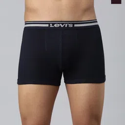 Levis Men Pack of 2 Solid Cotton Rib Ultrasoft Waistband with Shorter Length Trunk-image-85