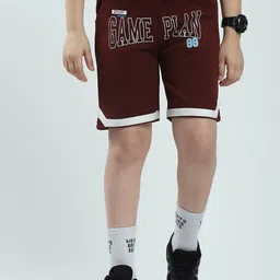 Monte Carlo Boys Typography Printed Outdoor Shorts-45