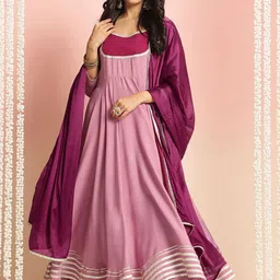 DIVASTRI Women Regular Kurta with Trousers & With Dupatta-15