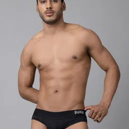 PUMP CLUB Mid-Rise Classic Basic Briefs ART5002-Black-M-picture-54