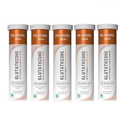 HK VITALS Set Of 5 Glutathione Effervescent Tablets - 15 Tablets Each-image-42