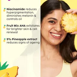 PLIX THE PLANT FIX Set Of 2 Pineapple De-Pigmentation Juicy Face Wash 100ml Each image 2