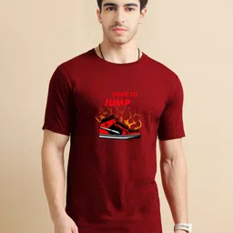 Enciger Men Printed Applique T-shirt-image-90