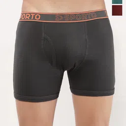 Sporto by Macho Men Pack Of 3 Long Trunks Sprto_M1030-CH(1)-M(1)-Prt(1)-S-picture-14