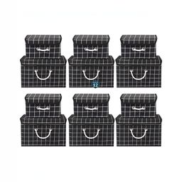 Aura Grey Set of 5 Reusable Drawer Organiser Organisers-1