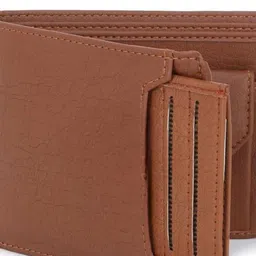 JONFY Men Solid Two Fold Wallet image 4