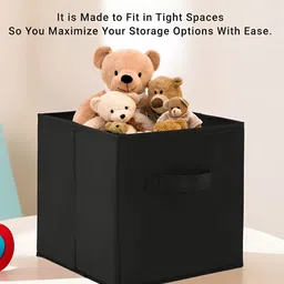 Aura Green Set of 3 Regular Square Foldable & Multipurpose Wardrobe Storage Box Organizer image 2