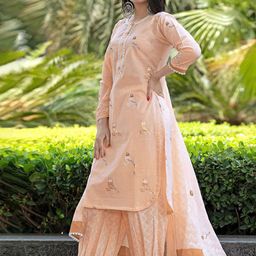 GoSriKi Women Ethnic Motifs Printed Regular Thread Work Kurta with Salwar & With Dupatta-10