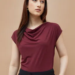 CODE by Lifestyle Cowl Neck Extended Sleeves T-shirt-image-17