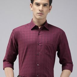 Arrow Slim Fit Checked Pure Cotton Formal Shirt-picture-9