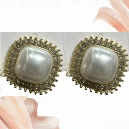 AKISON JEWELS Circular Gold-Plated Studs Earrings-image-57