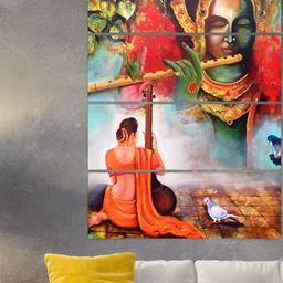 Inephos Orange Canvas Wall Fashion-image-2