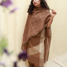 Banana Labs Checked Cotton Dupatta-45