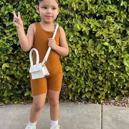 LULU & SKY Girls Striped Basic Jumpsuit-12