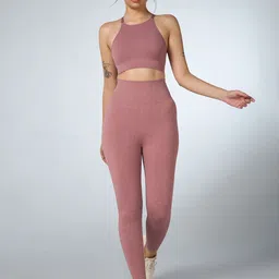 CULT Women's Pink Kinetic Seamless Co-Ord Set-42