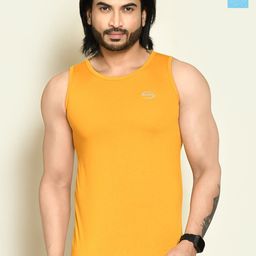 RAPL Pack Of 2 Round Neck Tank Vests M_SDP2_Ylw-Sky_S-image-73
