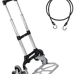 75 Kg Stair Climbing Metal Foldable Platform and Extendable Handle Luggage Trolley-image-65