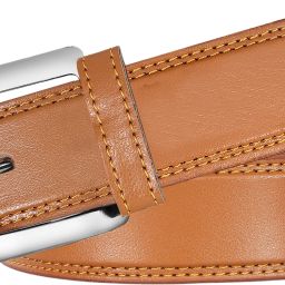 Men Evening, Party, Formal, Casual Orange Artificial Leather Belt-image-84