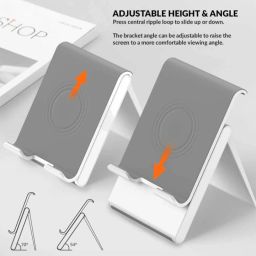Aliens Foldable Tablet & Mobile Stand with Height & Angle Adjustment | For 12" Devices Mobile Holder image 2