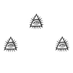 Comet Busters Set Of 3 Black Bindis image 2