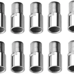 Stainless Steel 2.5 Inch Extension Nipple for Pipe Fittings (Pack of 10) Faucet Nozzle-14