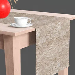 ArtzFolio Brown & White Digital Printed Table Runner image 2