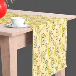 ArtzFolio Beige Abstract Printed Table Runner image 2