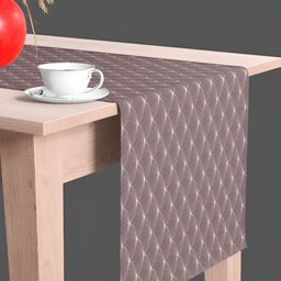 ArtzFolio Mauve & White Digital Printed Table Runner image 1