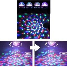 SPARK WORLD Blue & Red Disco Ball Ceiling Lamp image 5