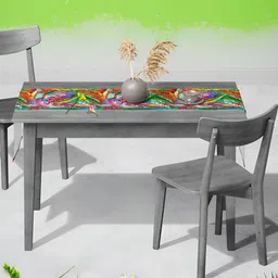 ArtzFolio Red & Green Printed Table Runner image 4