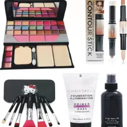 6155 Makeup Kit With Contour Stick,Brush Set,Matte Fixer , Primer-image-1