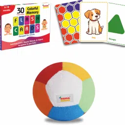 Flash Cards + Rattle Ball Combo | Sensory Toy Set for Babies Under 2 Years-picture-43