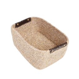 Pano Beige Solid Storage Basket-43