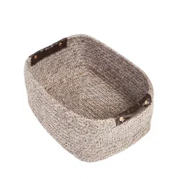 Pano Brown Solid Storage Basket-38