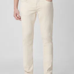 mufti Men Skinny Mid Rise White Jeans-picture-39