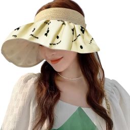 ELEPHANTBOAT Sun Hat for Women Foldable Fashion Sun Caps for Women Ponytail Visor Hat-image-39