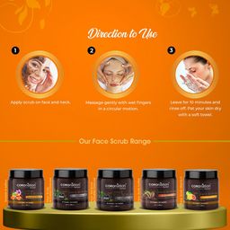 COROnation Herbal Vitamin C Face Scrub with Almond Oil for Tan & Dark Spots Removal - 100g image 5
