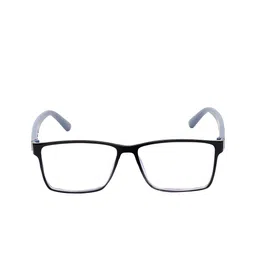 GARTH Unisex Clear Lens & Black Square Sunglasses with UV Protected Lens AERO SQR GREY_GRT image 2