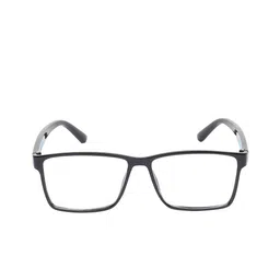 GARTH Unisex Clear Lens & Black Square Sunglasses with UV Protected Lens AERO SQR BLK_GRT image 2