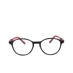 OPTIFY Unisex Clear Lens & Red Round Sunglasses with UV Protected Lens image 4