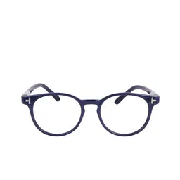 OPTIFY Unisex Clear Lens & Blue Round Sunglass with UV Protected Lens POPPIN image 2