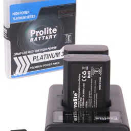 Prolite NP-FW50 Combo | 2 NP-FW50 Platinum Li-ion Camera Battery with 1 Dual LCD Camera Battery Charger-14