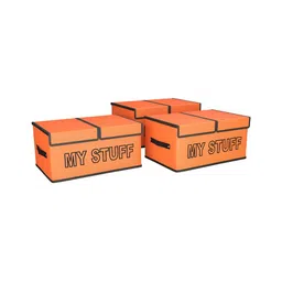 Myntra Elegant Homes Orange 3 Pieces Regular Drawer Organisers-image-4