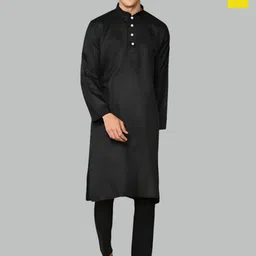 PulseIQ Men Regular Pure Cotton Kurta with Trousers-40