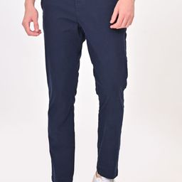 POE Men Smart Slim Fit Chinos Trousers-image-99